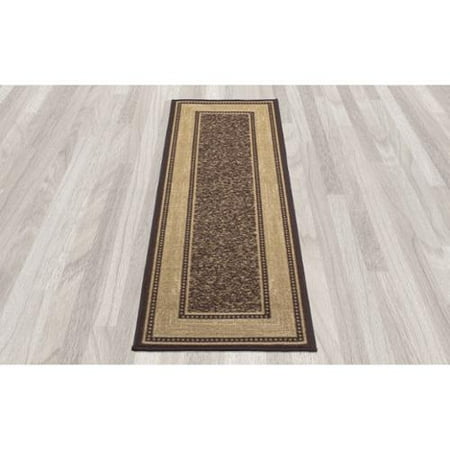 non skid runner rugs rubber backed ottomanson ottohome collection chocolate contemporary bordered nonskid runner rug 27 non non skid runner rugs rubber backed ottomanson ottohome collection chocolate contemporary bordered nonskid runner rug 27 non
